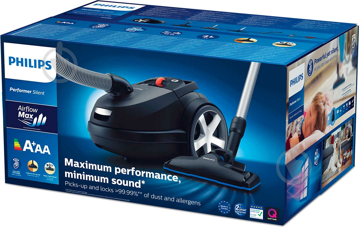 Пылесос Philips Performer Silent FC8785/09 black - фото 10