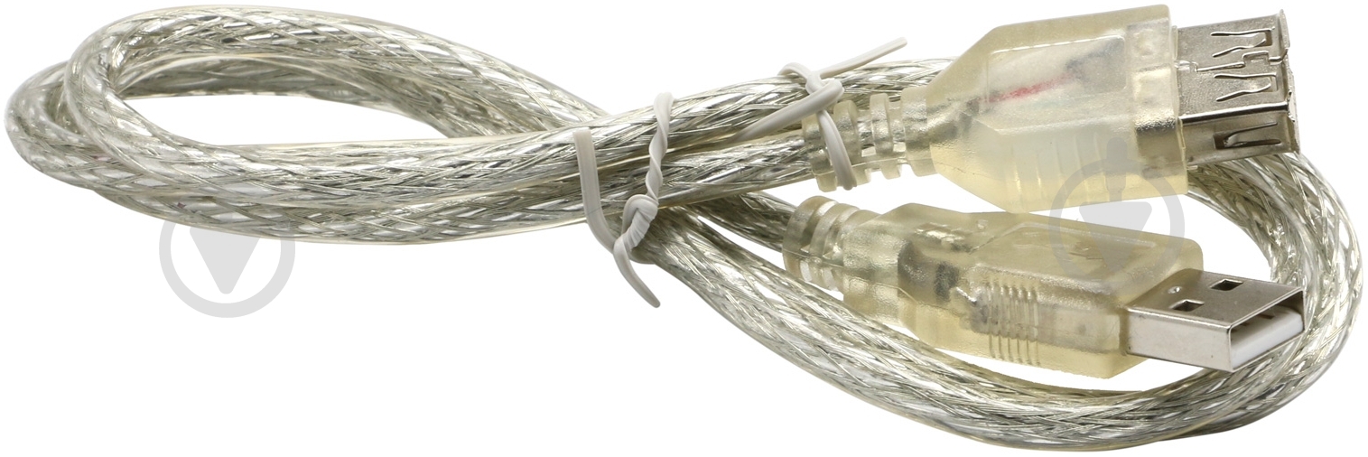 Кабель EMT USB M – USB F 0.8 м белый (4-0058) - фото 1