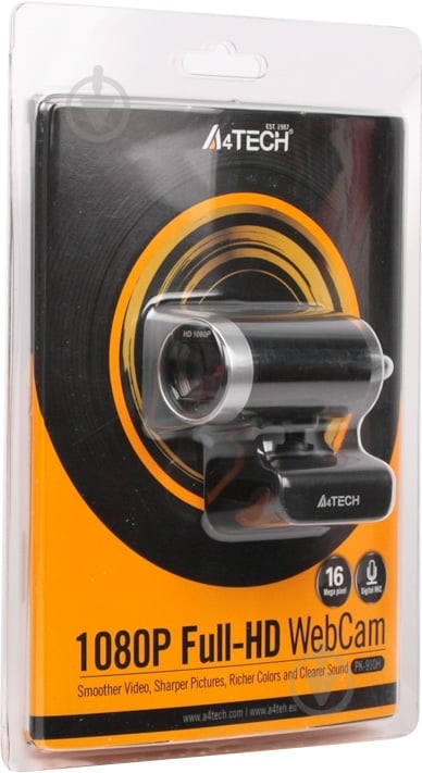 Веб-камера A4Tech PK-910H (Silver+Black) - фото 3 Веб-камера A4Tech PK-910H (Silver+Black) - фото 3