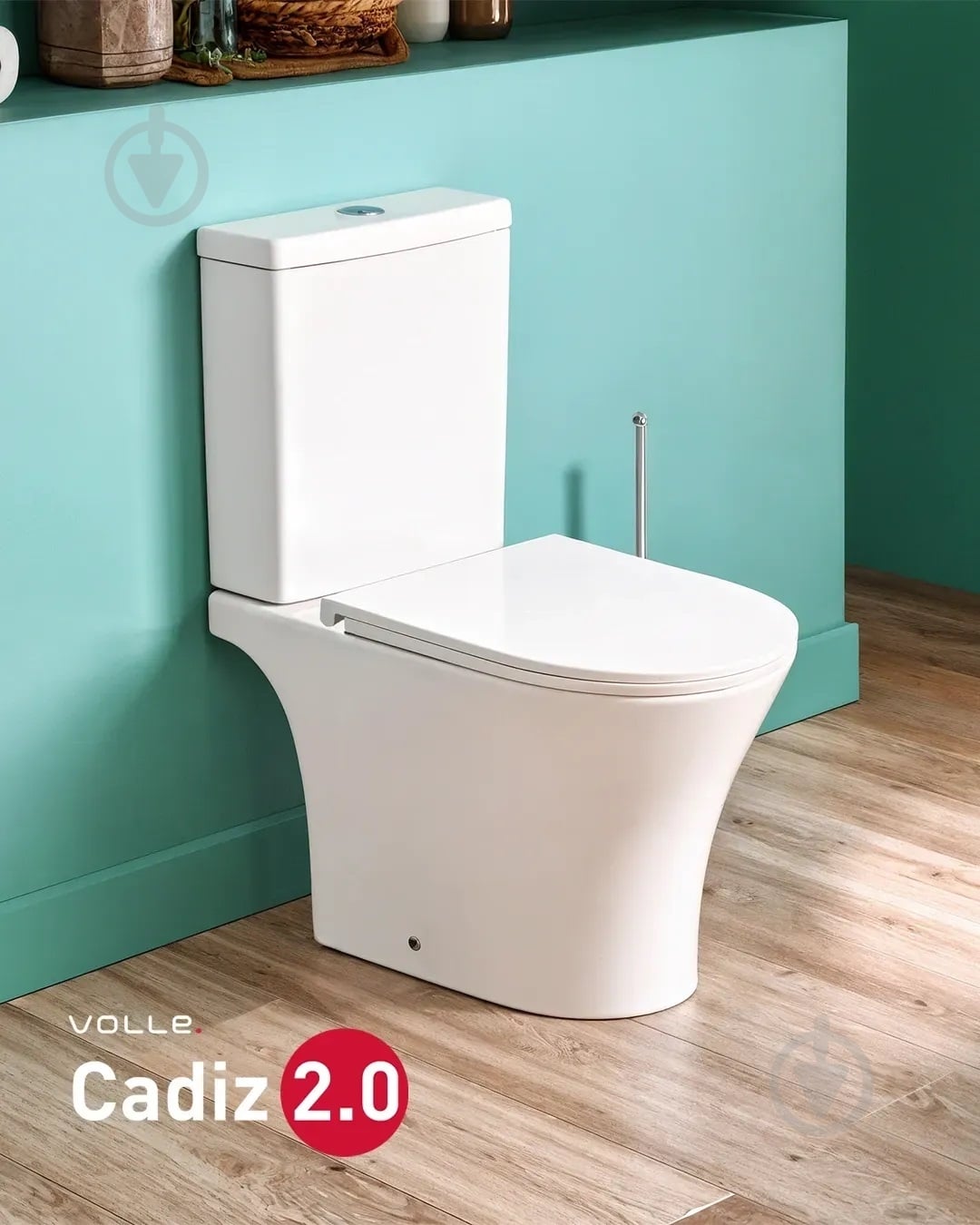 ᐉ Унитаз-компакт VOLLE CADIZ 2.0 VORTICE, с сиденьем Duroplast