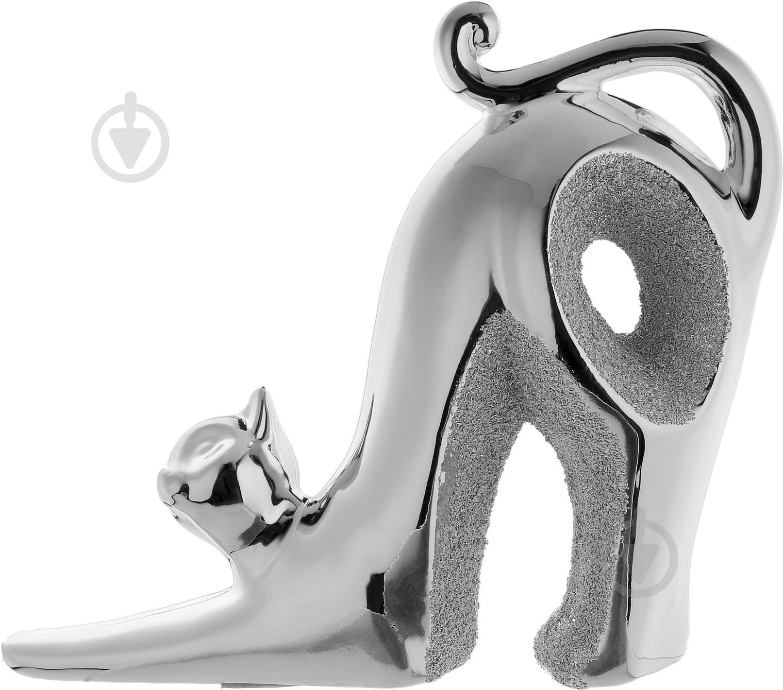 Статуэтка кошка HY10P3016S 26х20х9 см серебряный - фото 2 Статуэтка кошка HY10P3016S 26х20х9 см серебряный - фото 2