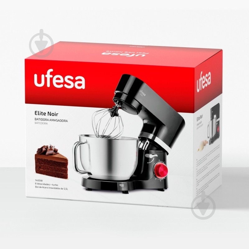 Миксер планетарный UFESA MI1450 Elite Noir - фото 3