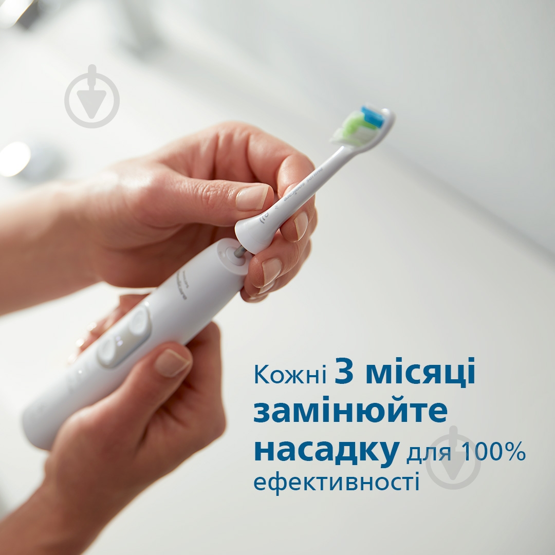 Насадка для електричної зубної щітки Philips Optimal White HX6062/10 - фото 7