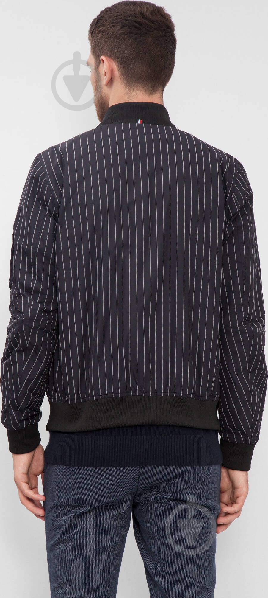 Ветровка мужская демисезонная Tommy Hilfiger PIN STRIPE BOMBER MW0MW02387-403 р.M синяя - фото 3