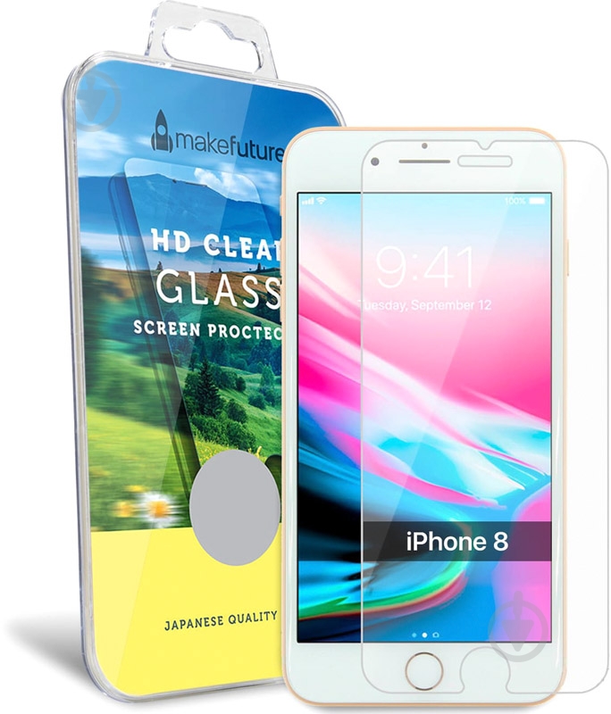 Защитное стекло MakeFuture для Apple iPhone 8 (MG-AI8) - фото 1