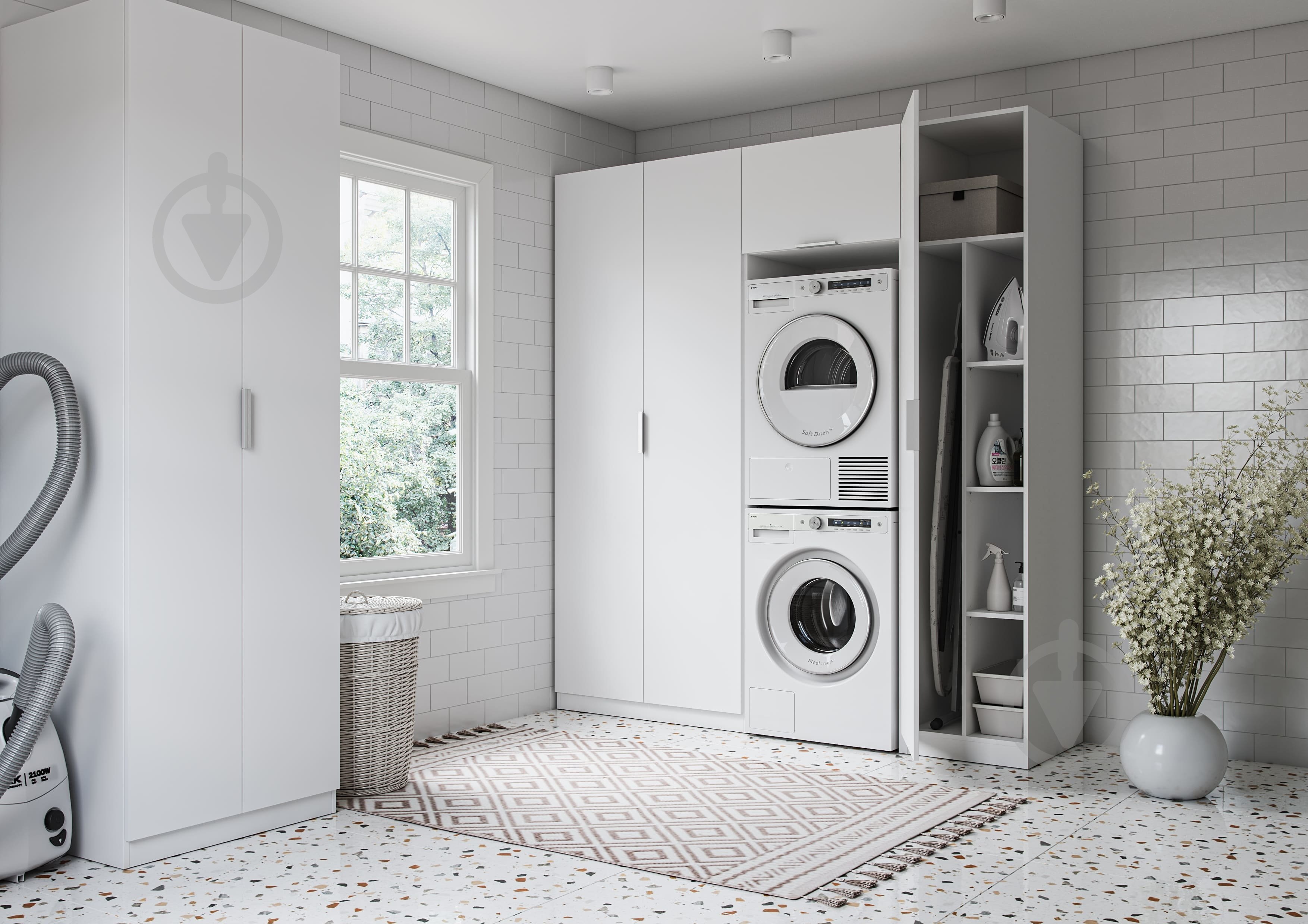 Шафа Грейд Асті Модуль-4 2200х450х578 мм німфея альба / німфея альба - фото 2