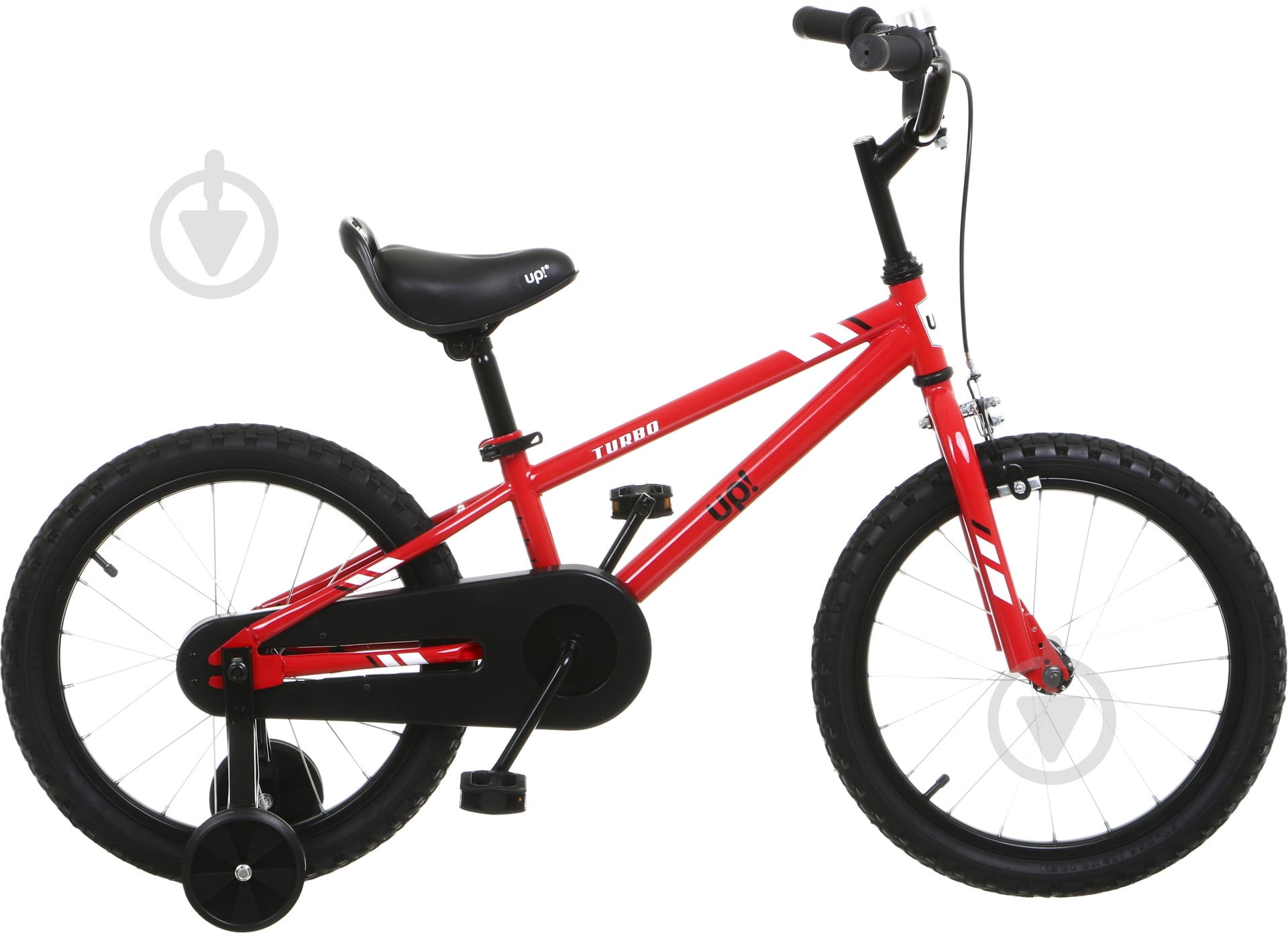 Велосипед UP! (Underprice) 18" 8"(20 см) TURBO-UP-BLACK красный - фото 1
