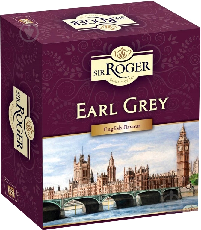 Чай черный Sir Roger Earl Grey 100 шт. 200 г - фото 1