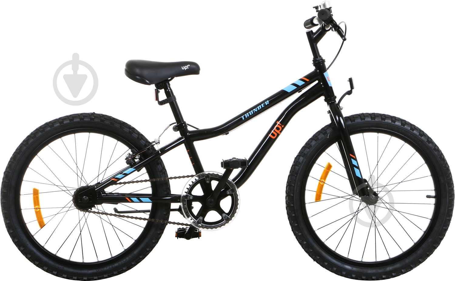 Велосипед UP! (Underprice) 20" 10"(25 см) THUNDER-UP-BLACK голубой - фото 2 Велосипед UP! (Underprice) 20" 10"(25 см) THUNDER-UP-BLACK голубой - фото 2