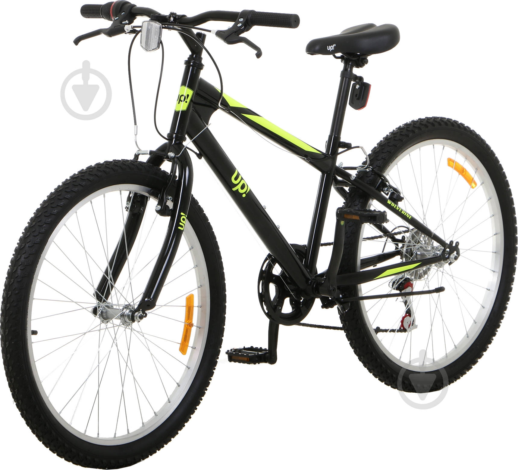 Велосипед UP! (Underprice) 24" 13"(33 см) Wolverine WOLVERINE-UP-BLACK черный - фото 1