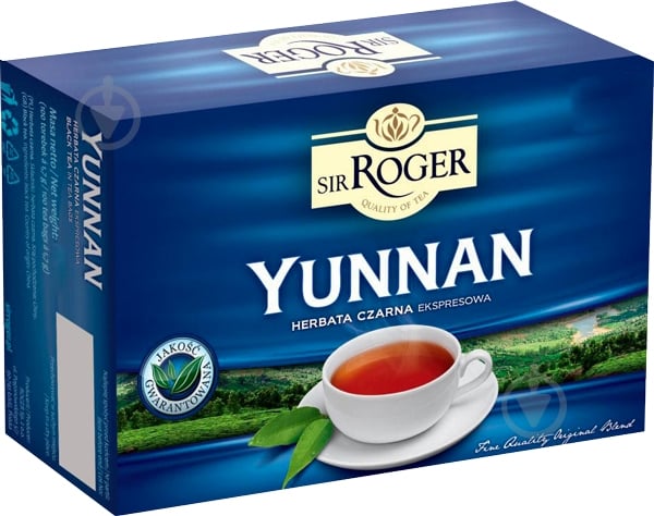 ᐉ Чай черный Sir Roger Yunnan 80 шт. 136 г • Купить в Киеве, Украине ...