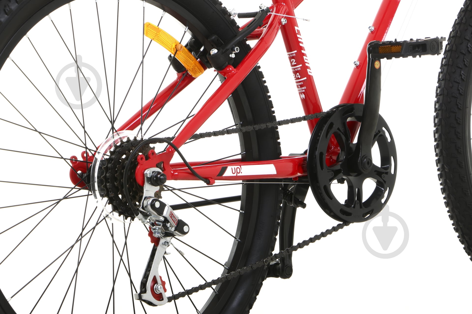 Велосипед UP! (Underprice) 24" 12"(30 см) CLIFFORD CLIFFORD-UP-RED красный - фото 4