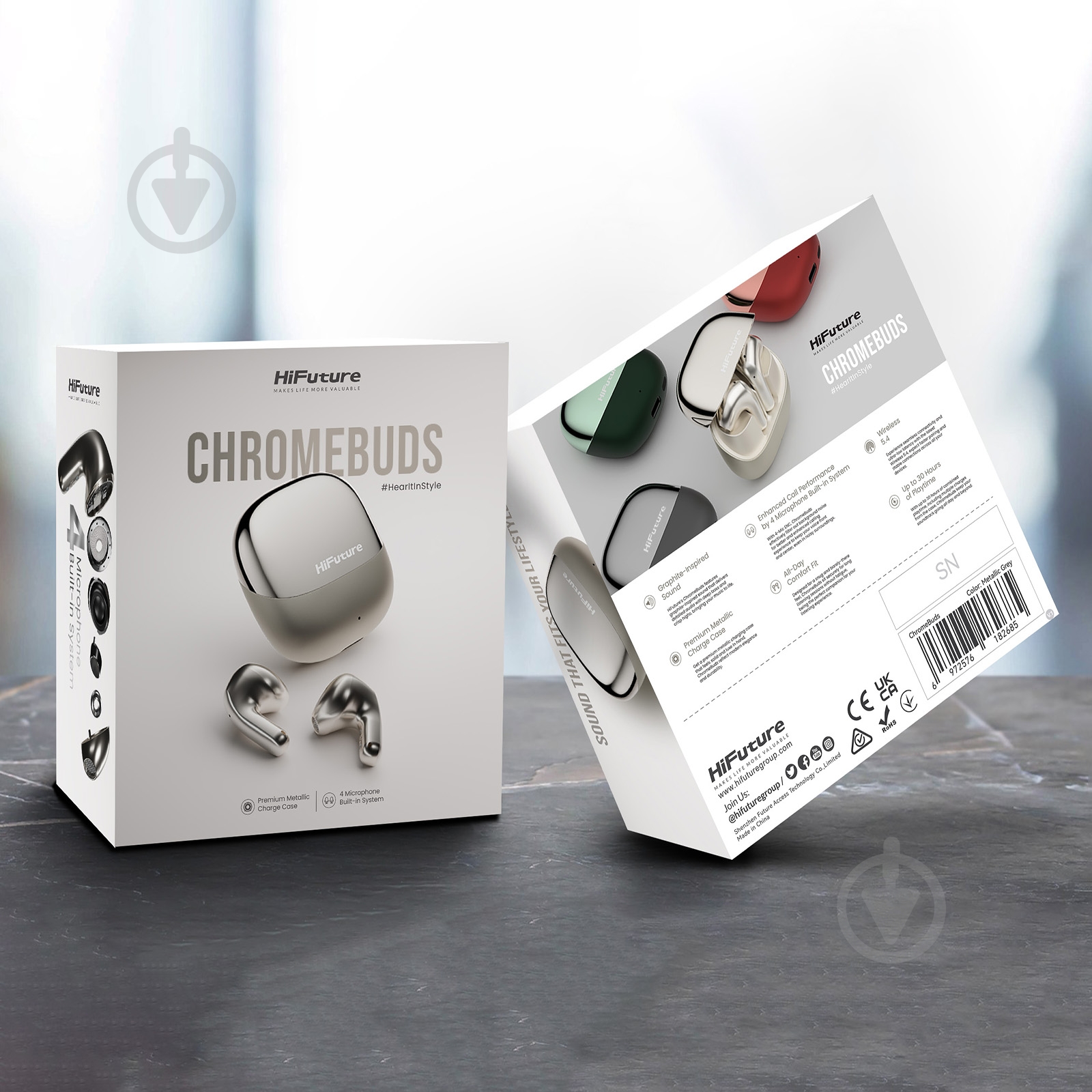 Наушники HiFuture ChromeBuds red (ChromeBuds.Red) - фото 6 Наушники HiFuture ChromeBuds red (ChromeBuds.Red) - фото 6