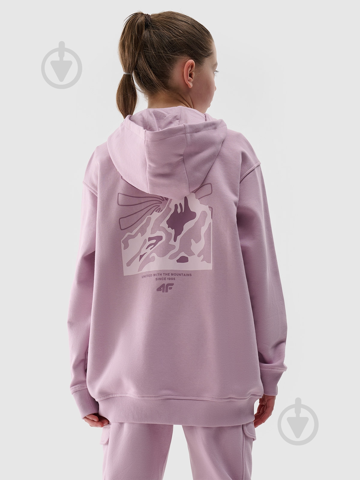 Джемпер 4F SWEATSHIRT F1482 4FJWSS25TSWSF1482-52S р.128 фіолетовий - фото 2