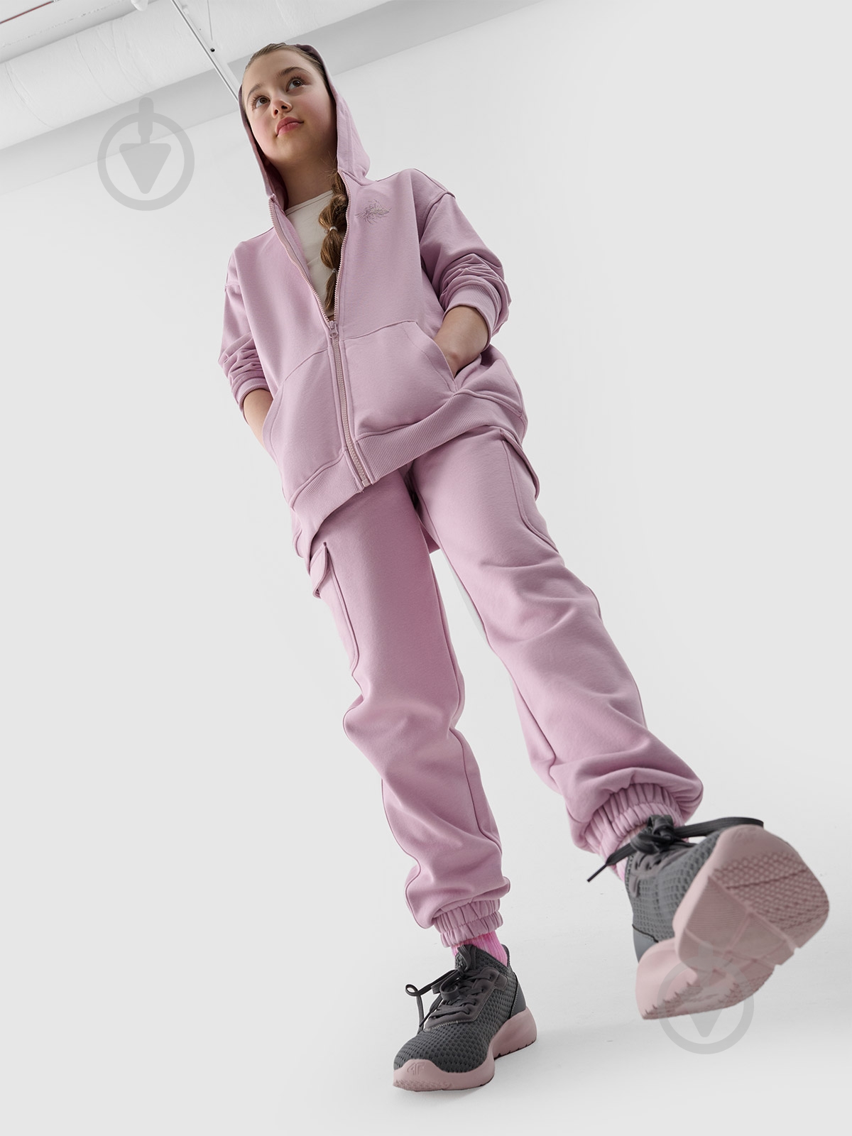 Джемпер 4F SWEATSHIRT F1482 4FJWSS25TSWSF1482-52S р.128 фіолетовий - фото 3