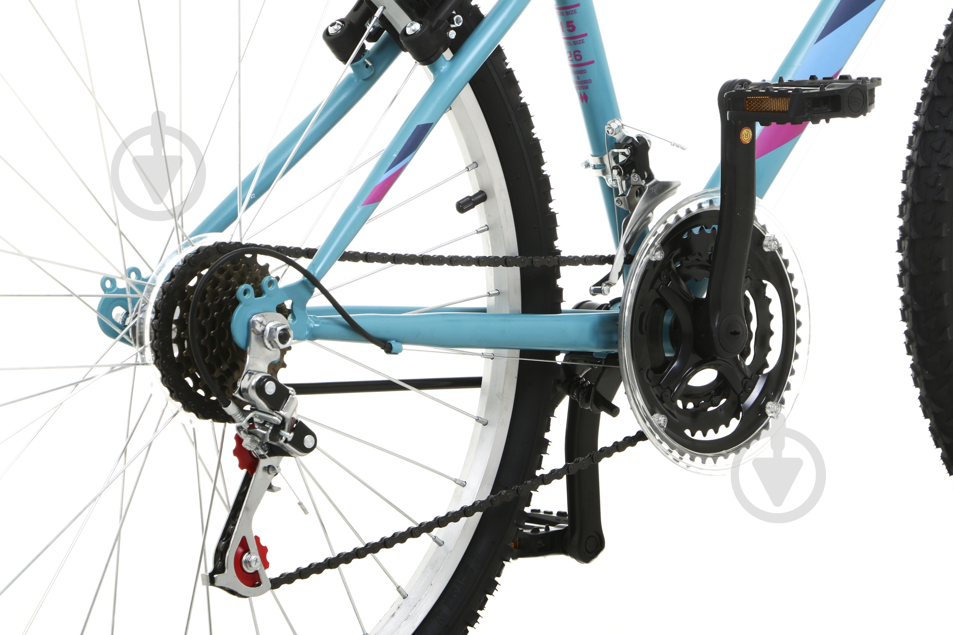Велосипед UP! (Underprice) 26" 15"(38 см) WAVEWMS-UP-TURQUOISE бирюзовый - фото 8