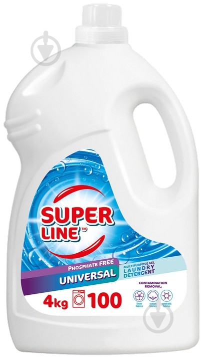 Гель для машинной и ручной стирки SUPER LINE Универсальный 4 кг - фото 1