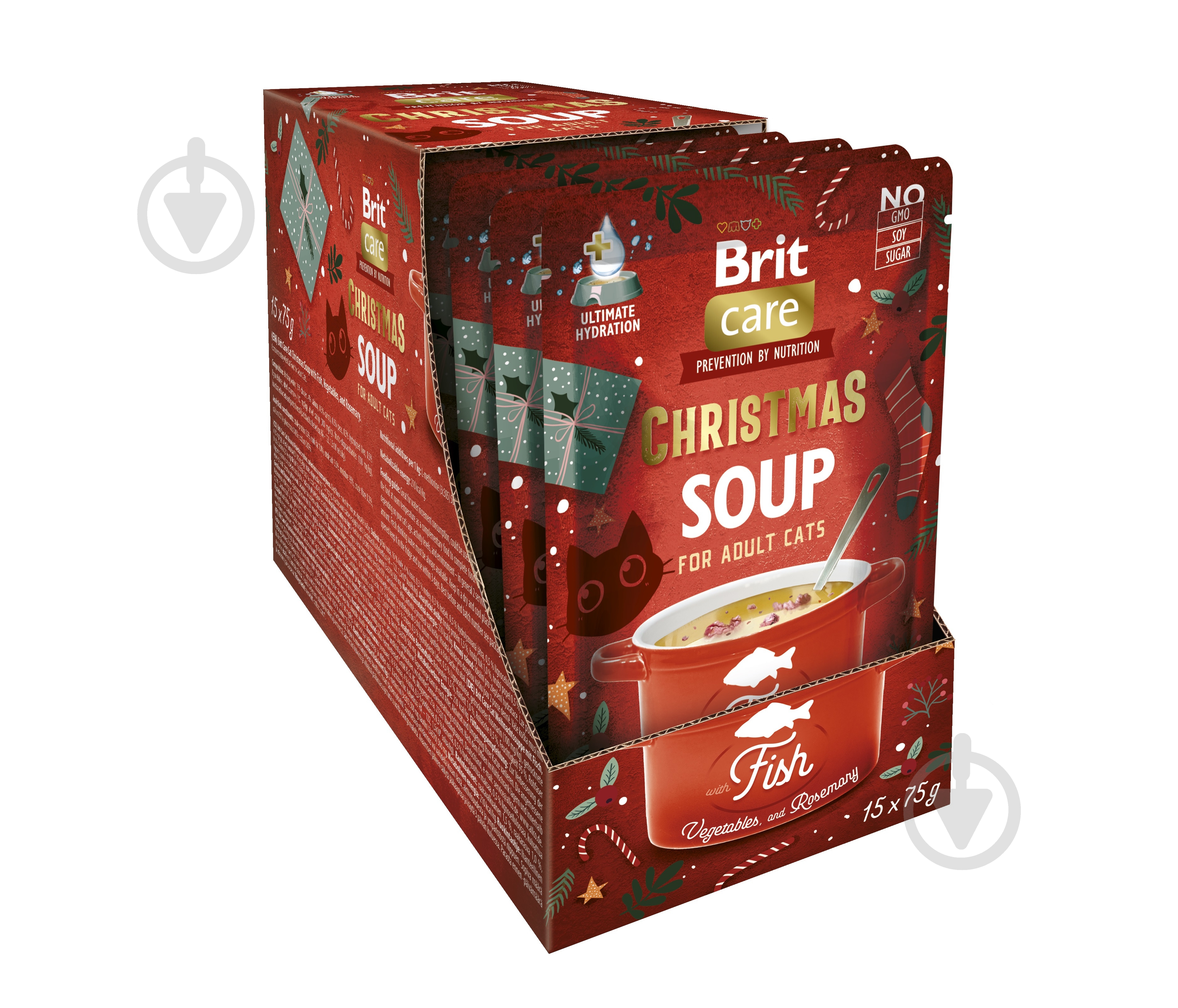 Корм влажный для кошек Brit Care Christmas Fish Soup рождественский суп с рыбой 75 г - фото 2