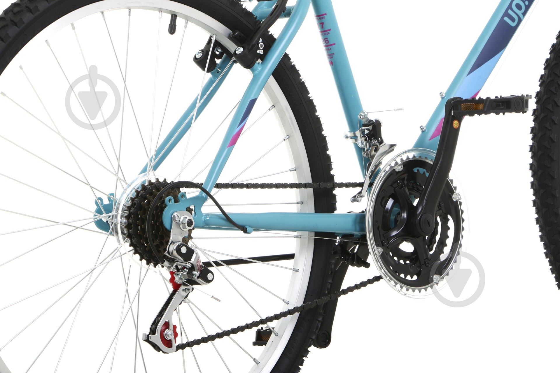 Велосипед UP! (Underprice) 26" 17"(43 см) WAVEWMS-UP-TURQUOISE бирюзовый - фото 6