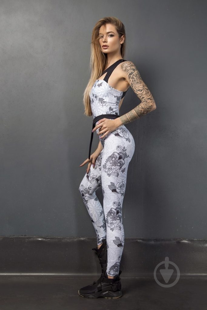 Комбинезон Designed for Fitness р. S белый Sasha Tattooing - фото 2