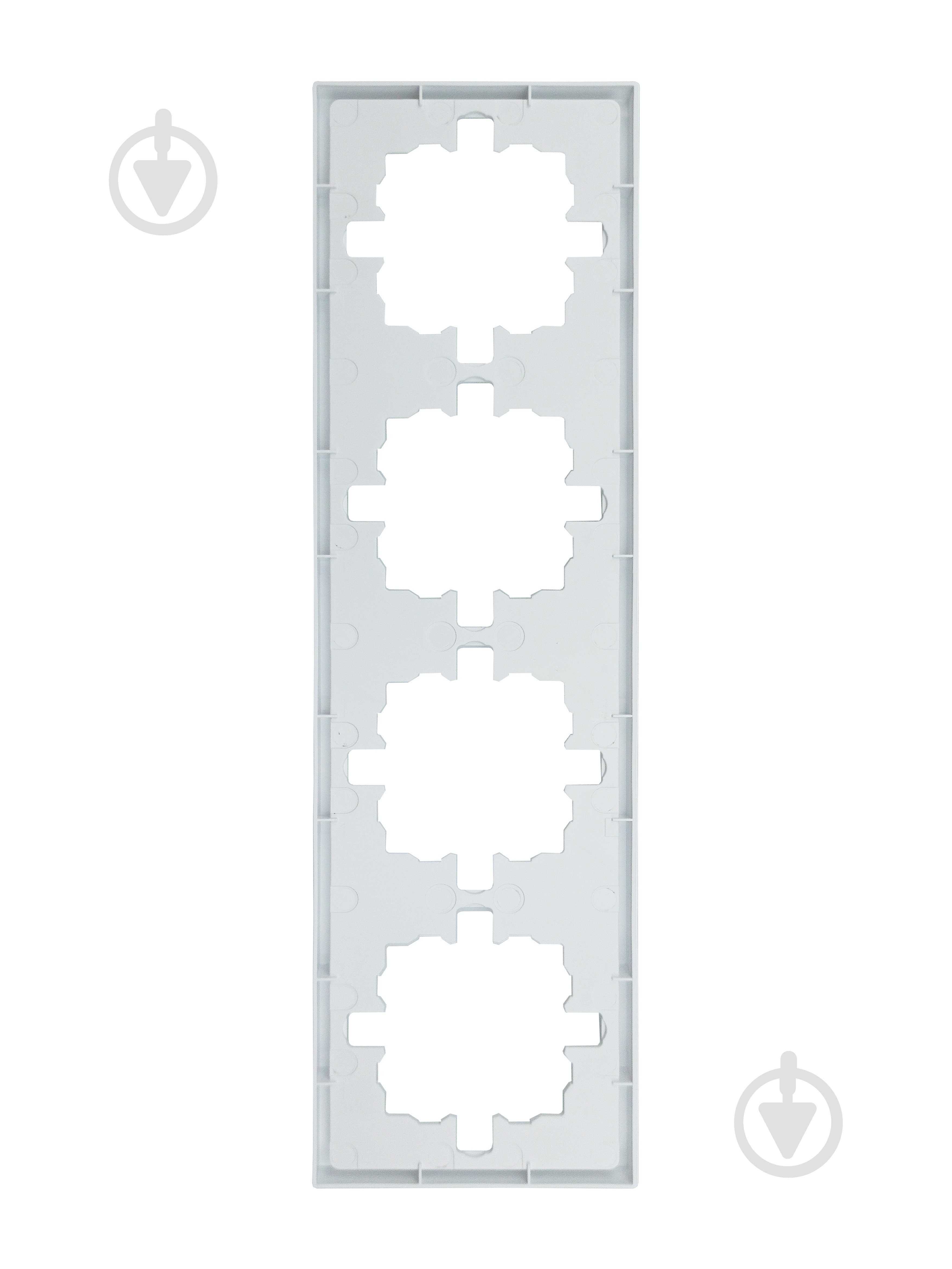 Рамка четырехместная HausMark Juna универсальная белый - фото 3