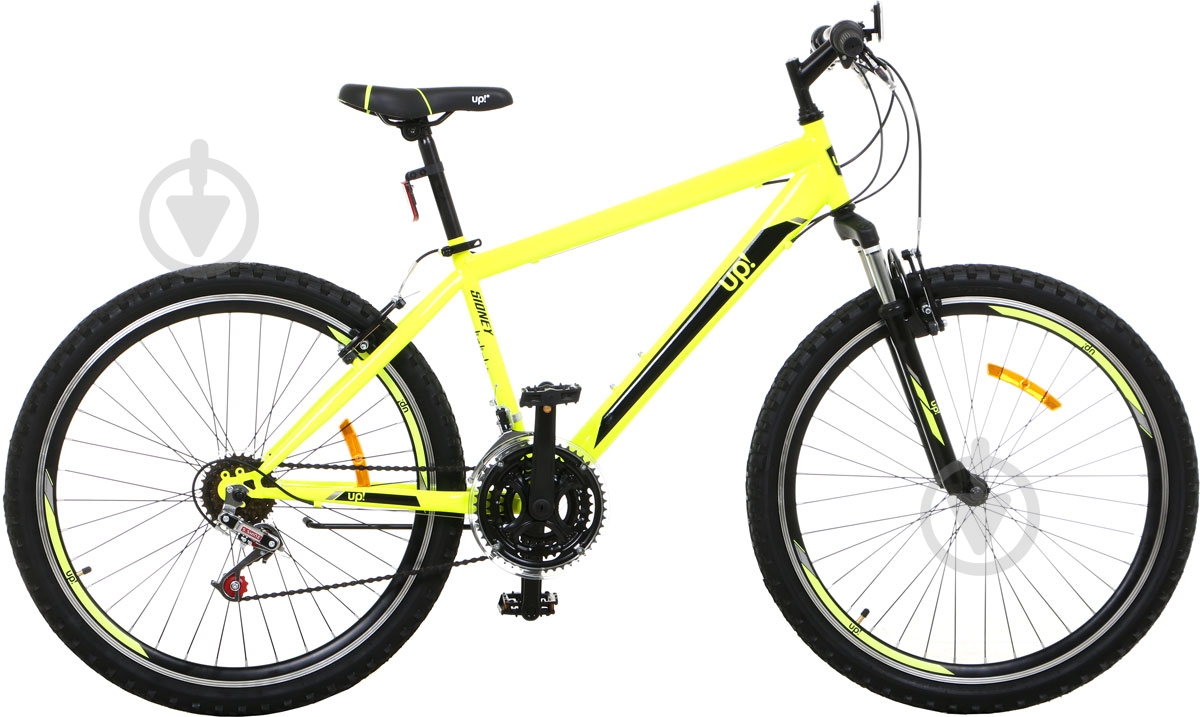 Велосипед UP! (Underprice) 26" 16"(41 см) SIDNEY-UP-YELLOW желтый - фото 2 Велосипед UP! (Underprice) 26" 16"(41 см) SIDNEY-UP-YELLOW желтый - фото 2