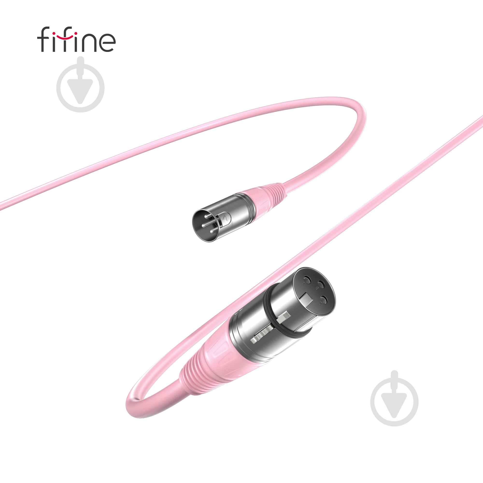 Кабель микрофонный FIFINE L9CP XLR Male to Femal 1,8m Pink (L9CP) - фото 3