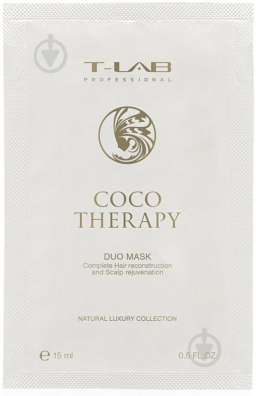 Маска-кондиционер T-LAB Professional Саше Coco Therapy Duo Mask 15 мл - фото 1 Маска-кондиционер T-LAB Professional Саше Coco Therapy Duo Mask 15 мл - фото 1