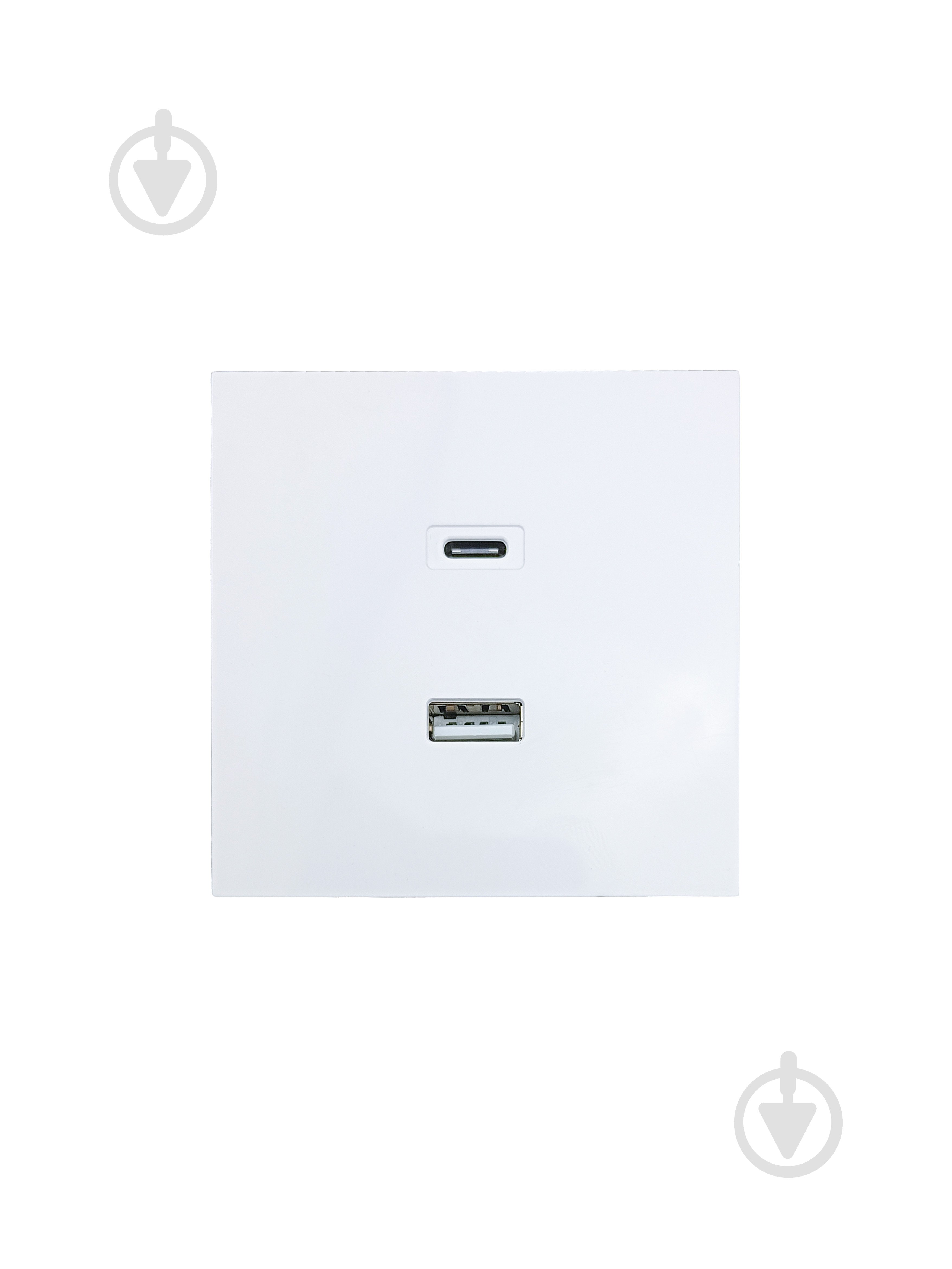 Механизм розетки USB + Type C HausMark Juna IP20 белый - фото 4