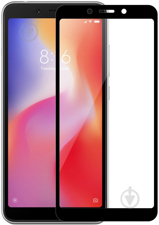 Защитное стекло MakeFuture Full Cover Full Glue для Xiaomi Redmi 6 (MGFCFG-XR6B) - фото 1