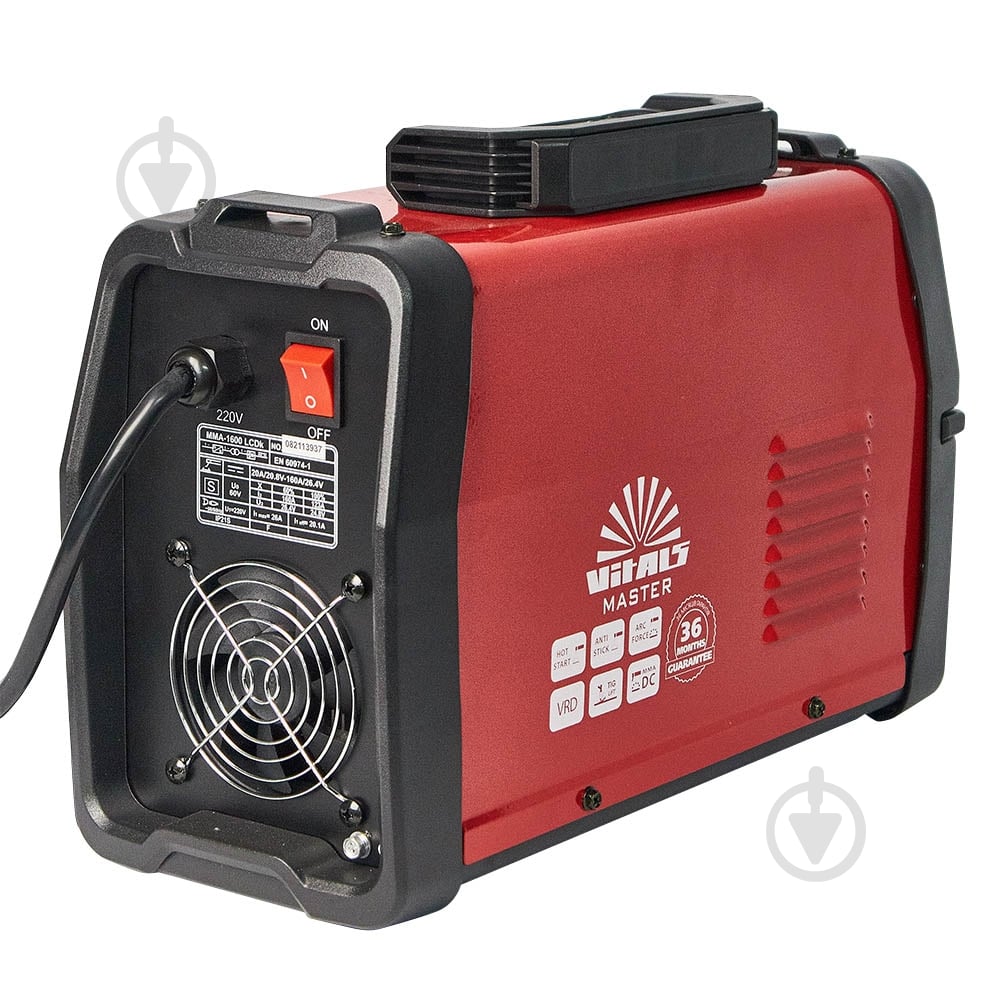 Інвертор зварювальний Vitals Master MMA-1600 LCDk - фото 6 Інвертор зварювальний Vitals Master MMA-1600 LCDk - фото 6