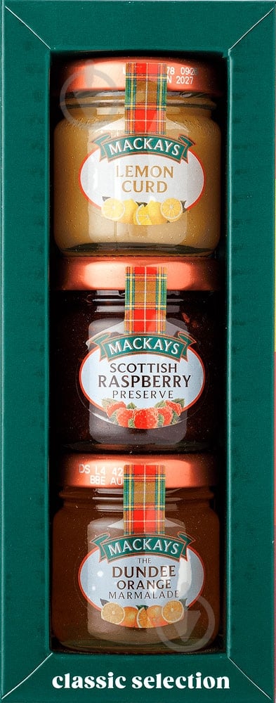 Набор конфитюров Mackays Классик 3х42 г - фото 1