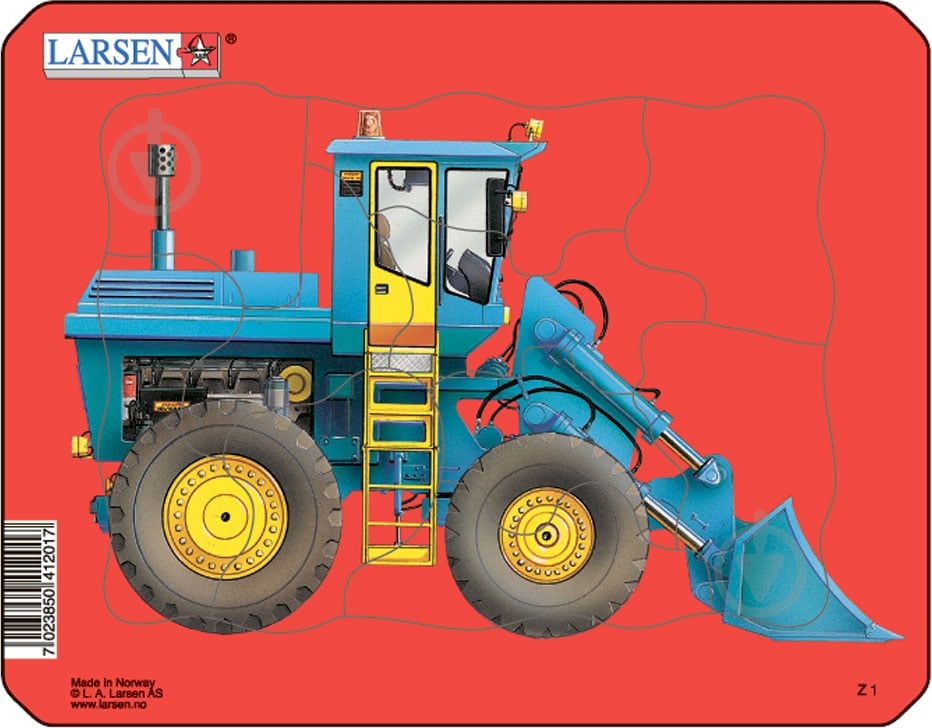 Пазл Larsen Трактор №1 міні-серія Z1-1 - фото 1