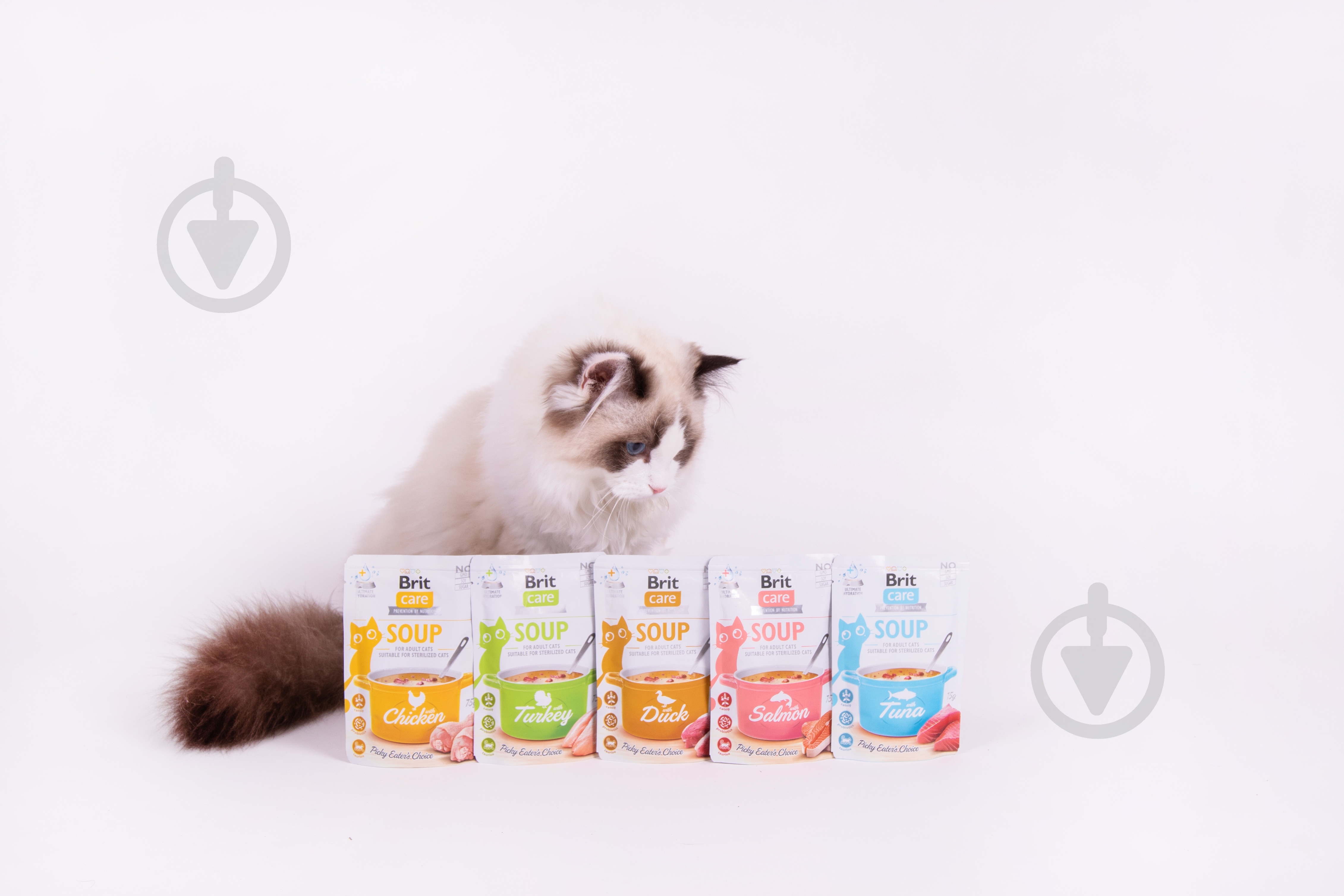 Корм вологий для котів Brit Care Суп з лососем 75 г - фото 5