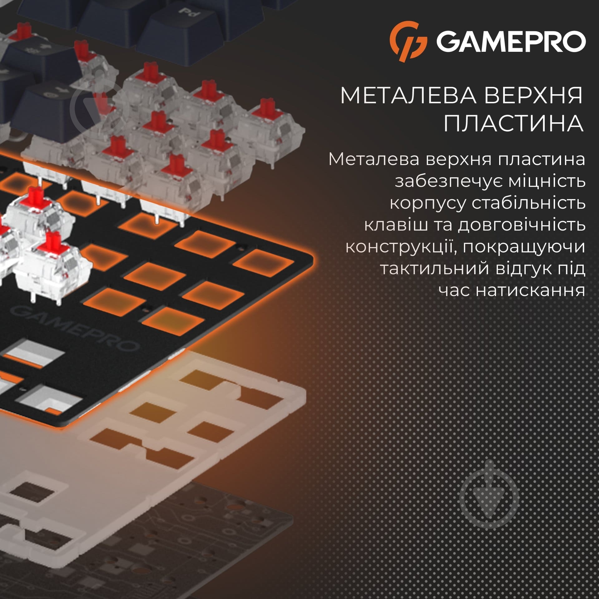 Клавиатура GamePro (MK110B) Genesis Metallic MK110B Outemu Red Swithes USB Black - фото 9