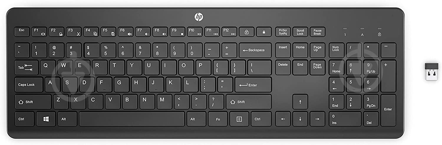 Клавиатура HP 230 WL UKR (3L1E7AA) black - фото 2