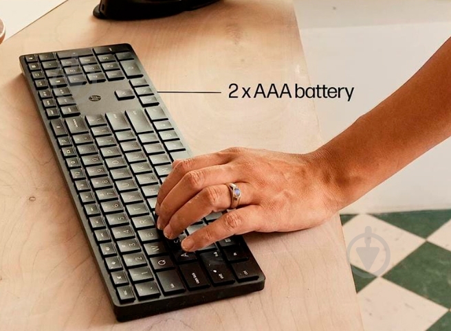 Клавиатура HP 450 Programmable WL UKR (4R184AA) black - фото 6