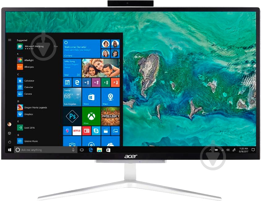 Моноблок Acer Aspire Silver C22-820 (2.0 - 2.7 ГГц) 21,5" (DQ.BCKME.003) silver - фото 1 Моноблок Acer Aspire Silver C22-820 (2.0 - 2.7 ГГц) 21,5" (DQ.BCKME.003) silver - фото 1