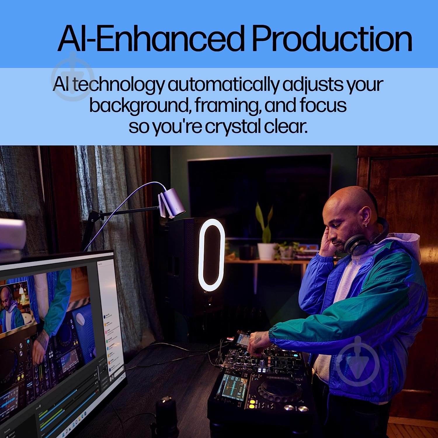 Веб-камера HP 960 4K Streaming silver - фото 17