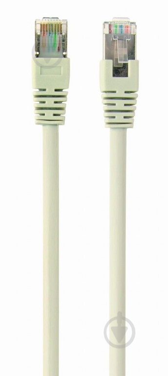 Патч-корд Cablexpert 0,25 м серый (PP22-0.25M) FTP литой - фото 1