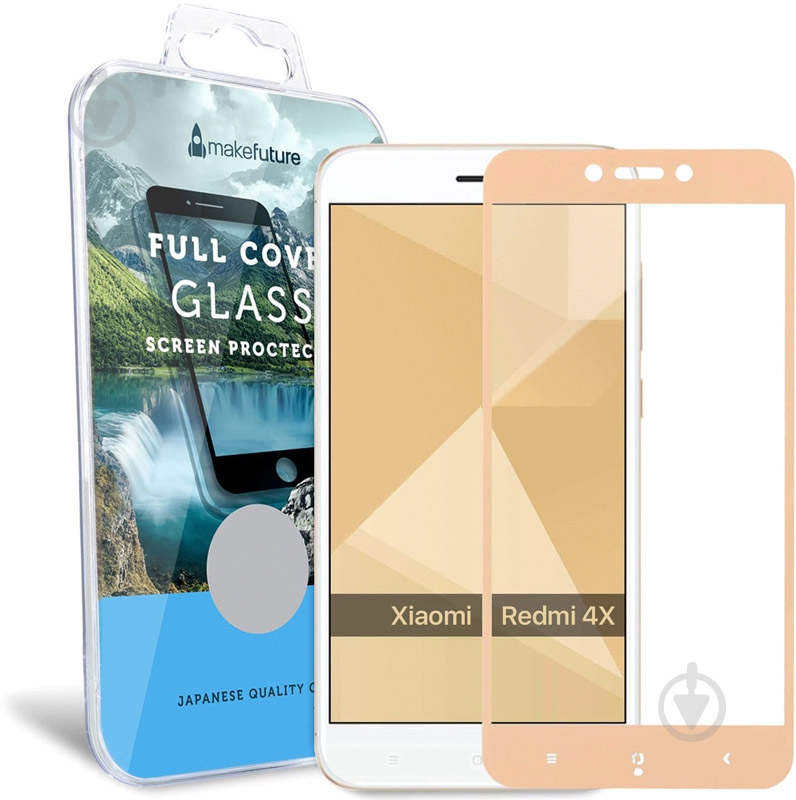 Защитное стекло MakeFuture Full Cover для Xiaomi Redmi 4X (MGFC-XR4XG) - фото 1 Защитное стекло MakeFuture Full Cover для Xiaomi Redmi 4X (MGFC-XR4XG) - фото 1