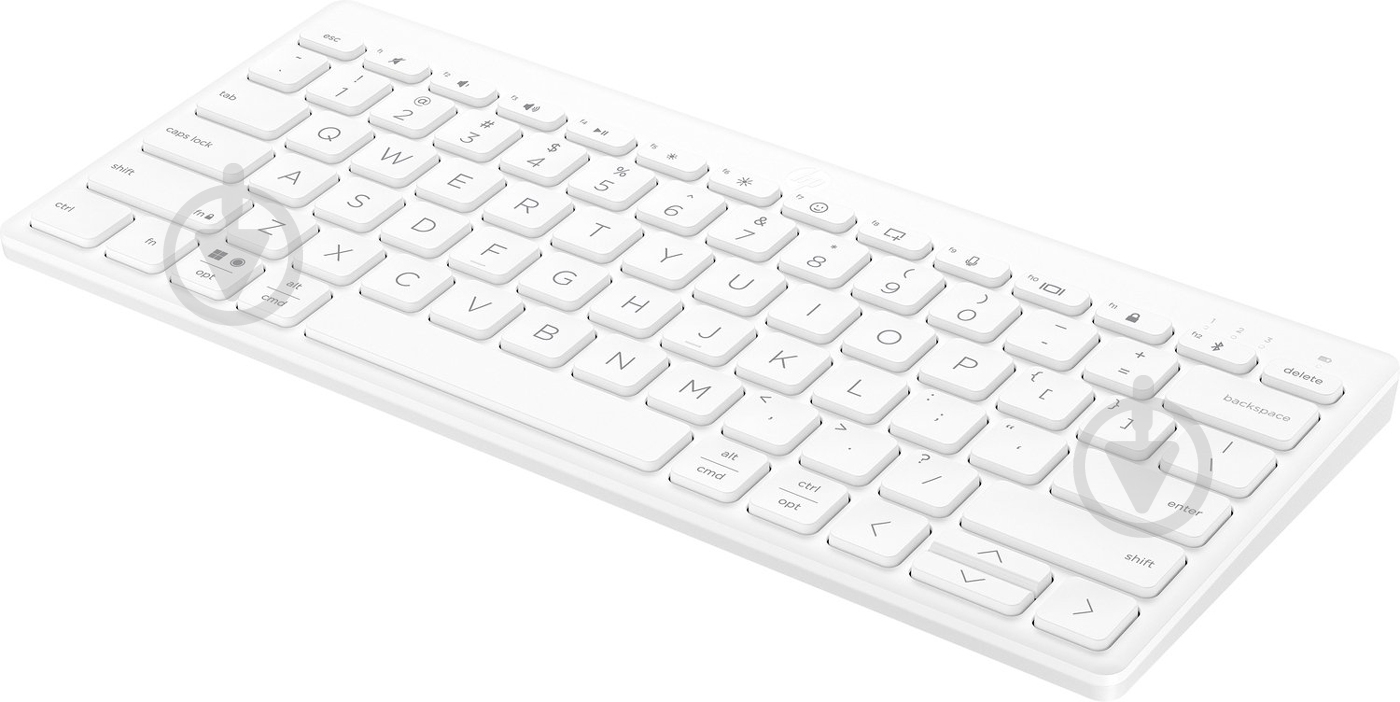 Клавиатура HP 350 Compact Multi-Device BT UKR (692T0AA) white - фото 2