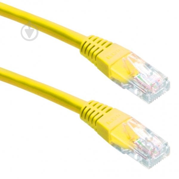 Патч-корд Cablexpert 0,5 м жовтий (PP22-0.5M/Y) FTP литий - фото 2