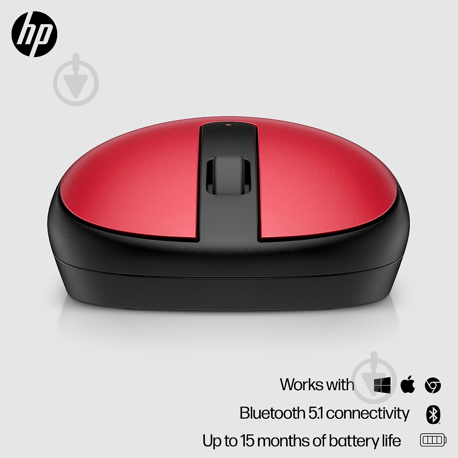 Мышь HP 240 BT red (43N05AA) - фото 8