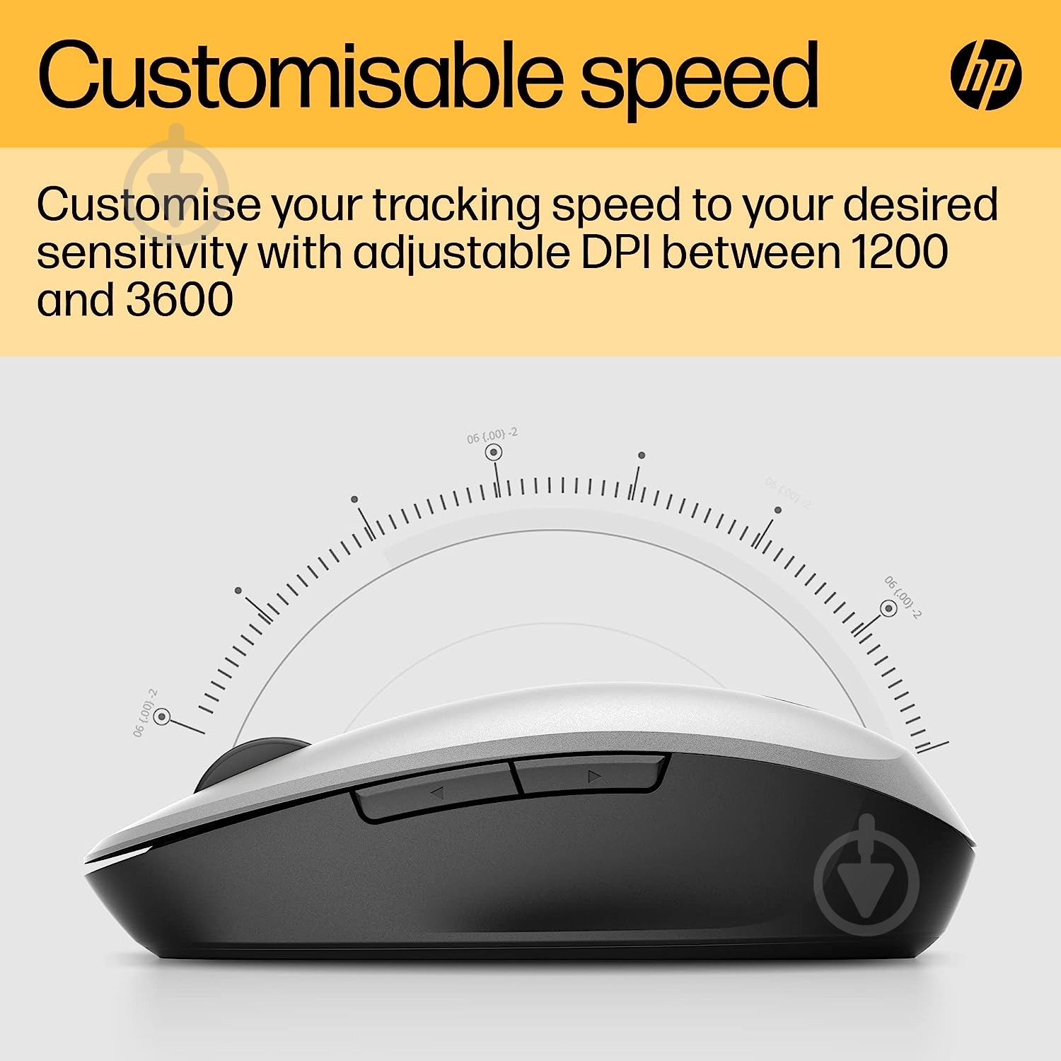 Мышь HP Dual Mode BT/WL silver (6CR72AA) - фото 8 Мышь HP Dual Mode BT/WL silver (6CR72AA) - фото 8