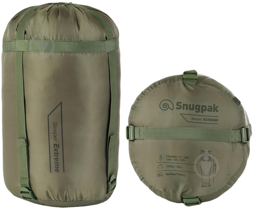 Спальный мешок Snugpak Sleeper Extreme (comf. -7 °C/ extr. -12 °C) olive - фото 2 Спальный мешок Snugpak Sleeper Extreme (comf. -7 °C/ extr. -12 °C) olive - фото 2
