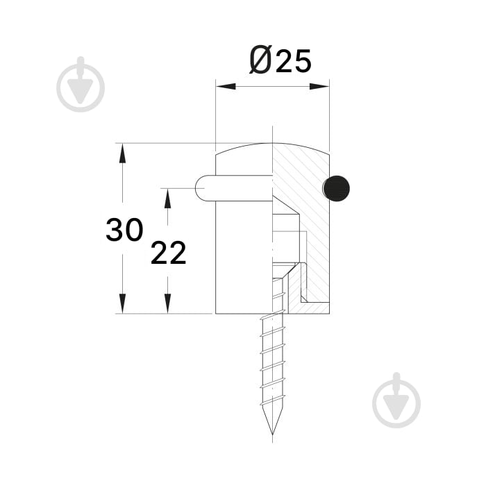 Стопор дверной Amig мод.301 нержавеющая сталь - фото 3 Стопор дверной Amig мод.301 нержавеющая сталь - фото 3