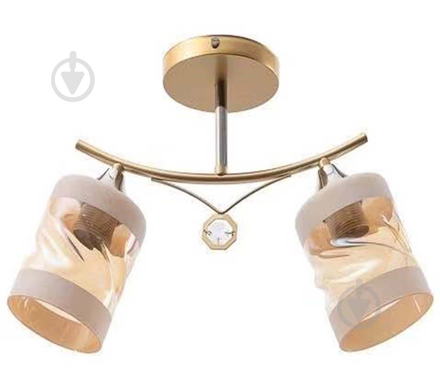 Люстра потолочная Focus Light 2xE27 золото 3330/2 - фото 1