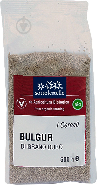 Булгур Sottolestelle органічний з твердих сортів пшениці 500 г - фото 1