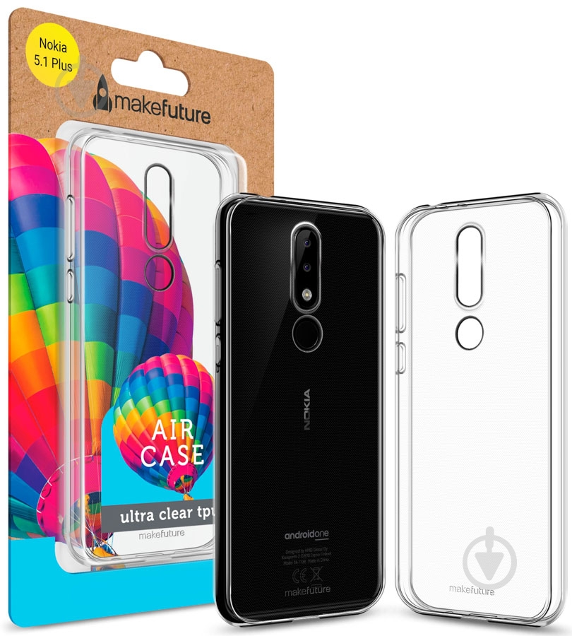 Чохол-накладка MakeFuture Air Case для Nokia 5.1 Plus clear (MCA-N51P) - фото 2